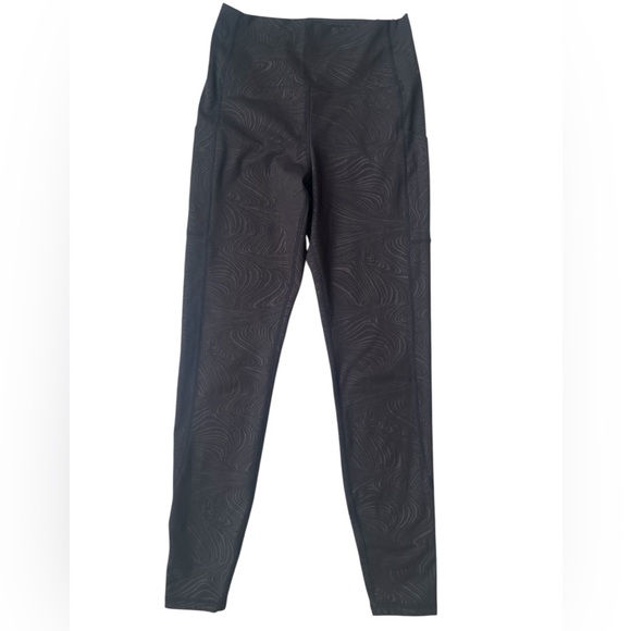 Glyder Black Patterned Leggings - Picture 1 of 4